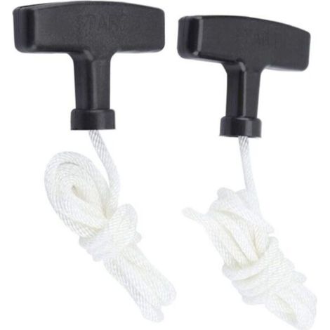 2 Stück Startseile, Rückzug-seil Und Griff, Startleine Für Rasenmäher, Für Rasenmäher, Freischneider, Motorenteile Für Mähgeräte (145 Mm, 5mm)