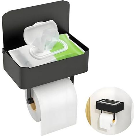 Toilettenpapierhalter Mit Feuchttücher-box, Toilettenpapierhalter Ohne Bohren, Toilettenpapierrollenhalter Aus Edelstahl 304