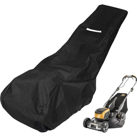 Rasenmäherabdeckung Mit Aufbewahrungstasche, Rasenmäherhülle Aus 210d Oxford-stoff, Rasenmäher-schutzhülle Für Außenrasenmäher (195 X 108 X 66 Cm)