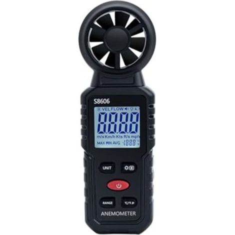 3-in-1-digital-anemometer, Messbereich 0 Bis 45 M/s Für Windgeschwindigkeit, Windleistung Und Windtemperatur, Ideal Für Navigation Und Flug
