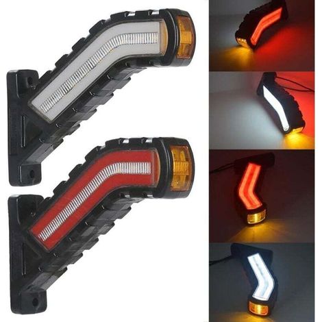 Seitenstandlicht Mit Led 12/24v – Wasserdicht Und Stoßfest – Hohe Leuchtkraft Für Straßenverkehrssicherheit – Universell Für Fahrzeuge