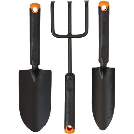 3-teiliges Gartengeräte-set – Schaufel, Pikettierhacke Und Gartenkultivator Mit Rostfreiem Stahlkopf Und Ergonomischem Griff Für Pflanzen, Graben Und Bodenbelüftung
