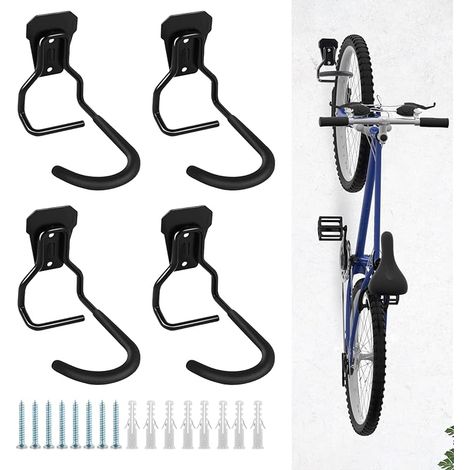 4er-set Vertikale Haken, Fahrrad-aufhängungen, Robuste Wandhalterung Für Fahrräder, Für Garage, Fahrradablage, Vertikale Fahrradhalterung, Boden-fahrradständer