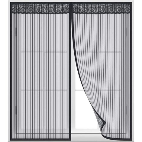 Magnetisches Fenstermoskitonetz 120 X 100 Cm – Werkzeuglose, Einfache Installation – Automatischer, Leiser Verschluss – Reißfestes Gewebe