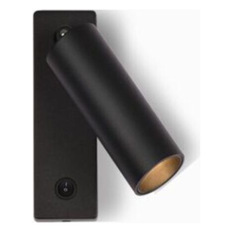 3w Spot Led Mit Warmweiß 3000k Für Nachttisch, Aufputzmontage, Ohne Durchlassöffnung, Schwenkbarer Strahler, Wandleuchte Für Hotel, Lesen, Flur, Bar Oder Zuhause, Farbe Schwarz