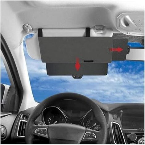 Auto-sonnenblendenverlängerung, Junzheng Blendfreie Sonnenblendenverlängerung Für Das Auto, Uv-schutz Für Den Fahrersitz Oder Beifahrersitz Vorne