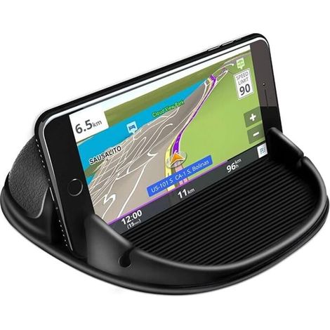 Tragbarer Handyhalter Fürs Auto, Rutschfester Armaturenbrett-handyhalter Für Andere Smartphones (schwarz)