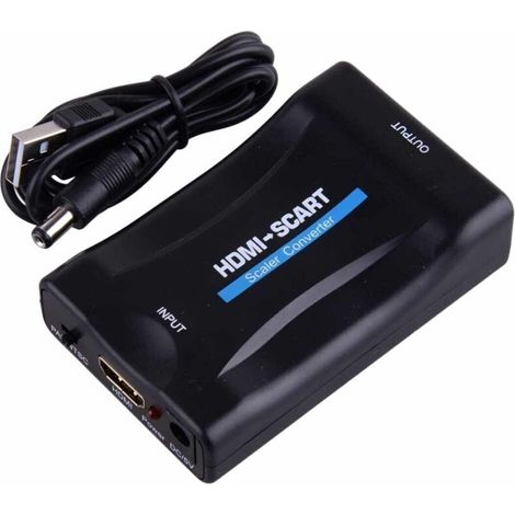Péritel Auf Hdmi Adapter, 1080p Hd Scart-zu-hdmi-konverter, Kompatibel Mit Ntsc Pal Für Sky Hd, Blu-ray, Ps3, Tv, Vcr, Vhs Usw.