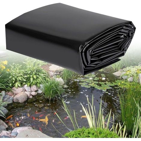 Langlebige Hdpe-teichfolie Für Außenbecken, Vorgeformte Teichfolie, Gartenpool-membran Für Koi-teiche, Brunnen Und Wasserfälle (2x3m) – 0,3 Mm