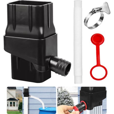Regenablauf-umschalter, Reduziert Die Wasserrechnungen, Regenwassersammelsystem, Einfache Installation Aus Abs Für Ablauf (schwarz)