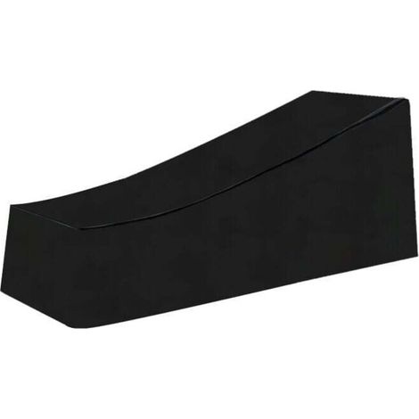 Liegestuhl-husse Für Den Garten, Wasserdicht, Winddicht, Robustes Oxford-gewebe 210d, Schutzüberzug Für Sonnenliege, Liegestuhl (210x75x40/80cm) - Schwarz