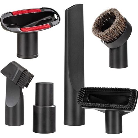 Zubehör Für Staubsauger, 6-teiliges Set Mit Universal-saugdüsen Für Kissen, Fugendüse, Matratzenbürste, Saugbürste Mit Adapter 32 Mm Und 35 Mm