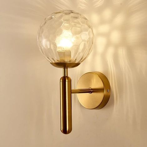 Wandlampe Aus Glas Mit Led – Modernes Skandinavisches Design Für Wohnzimmer Und Badezimmer – Weiches, Diffuses Licht – Maße 30 X 15 Cm