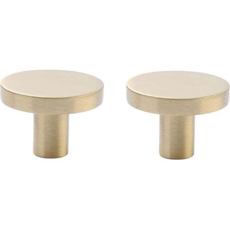 2er-set Messing-schrankgriffe Für Schränke, Schubladen, Wandschränke Und Schranktüren, Einzelloch, Goldfarben