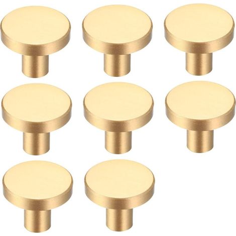 8 Stück Möbelknöpfe, Griffe Aus Messing, 30x20 Mm, Schubladenknopf, Runde Türgriffknöpfe Mit 25 Mm Schrauben