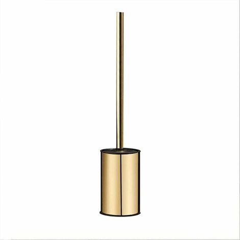 Wandmontierte Goldene Wc-bürste Aus 304 Edelstahl, Rund, Für Badezimmer (gold)