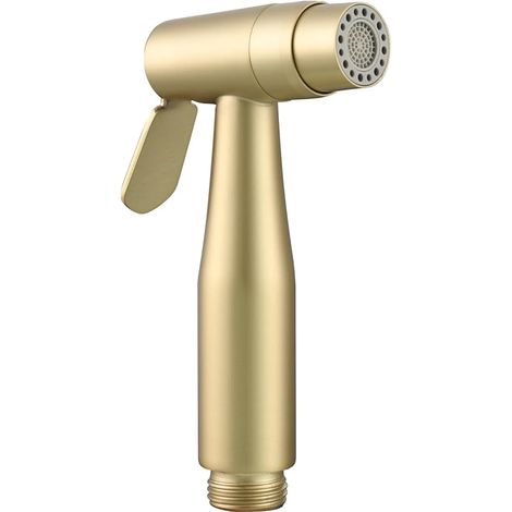 Duschtoilette Aus Edelstahl, 2 Modi, Waschtisch-duschbrause Zur Wc-hygiene, Gebürstetes Gold, Ws024aj2