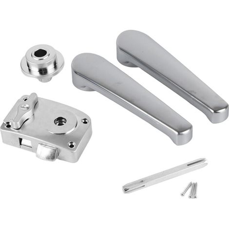 Toiletten-türhebel-schloss-set, Badezimmer-klinkenknauf, Poliertes Chrom Für Wohnmobil, Caravan Und Yacht
