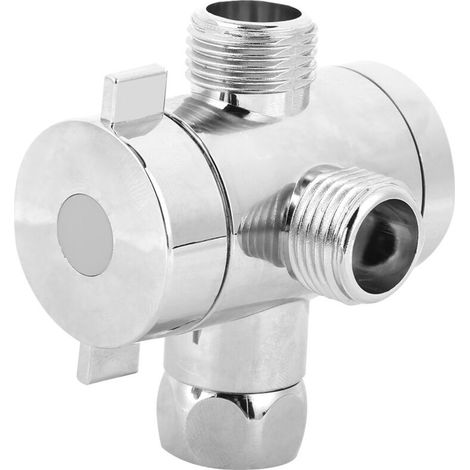 Multifunktionale Badewannen- Und Duschkugelhahn G1/2, 3-wege, Mit Brausehalter, Badezimmerzubehör, 2 Stück