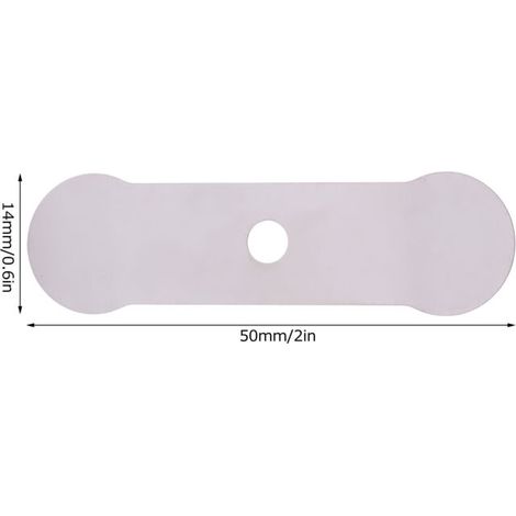 Platte Für Luftkompressor, 20 Stück, Ölfreie Geräuschlose Maschine, Ersatzteile Aus Aluminium (ventilplatte Lang 14x50mm)