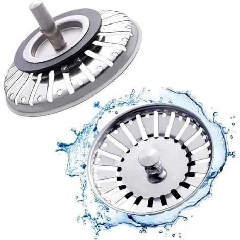 2er-pack Spülenabdeckungen Aus Edelstahl Für Küche – Universeller Spülensieb, 84 Mm Edelstahlspülengitter Für Küche Und Badezimmer