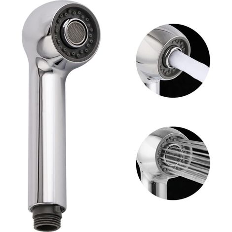 Ersatz-auslauf Für Ausziehbare Küchenarmatur, 2-funktions-spülenarmaturkopf, G1/2- Oder 13/16-zoll-gewindeanschluss (nicht Universell), Gebürstetes Nickel, Verchromt