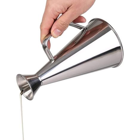 250 Ml Edelstahl Olivenölflasche (für Olivenöl Und Essig Geeignet) - Tropf- Und Auslaufsicherer Spender - Ideal Zum Gießen Von Öl Und Anderen Flüssigkeiten