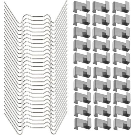 100 Stück Halteklammern Für Gewächshaus-glas Aus Edelstahl (mit 50 W-drahtklammern Für Gewächshaus-verglasung Und 50 Z-überlappungsklammern Für Gewächshaus-verglasung)