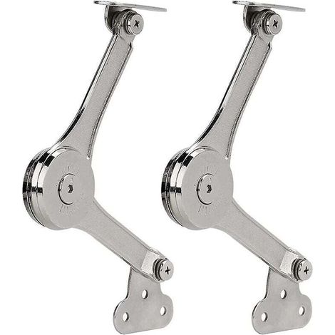 2 Stück Robuste Deckelhalter-scharniere, Faltbare Absenkautomatik-deckelscharniere, Halten Den Deckel Für Schränke Offen
