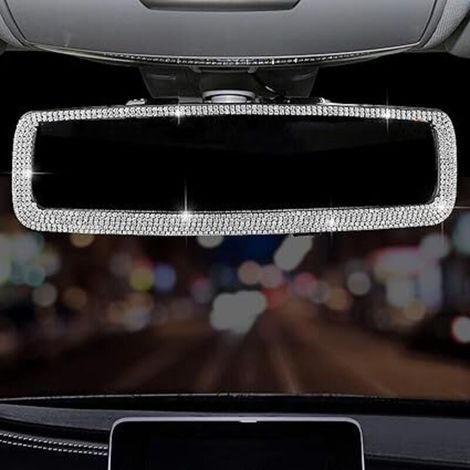 Bling-kristall-swarovski-autospiegel, Funkelnder Diamant-swarovski-autospiegel Für Damen, Autoteile