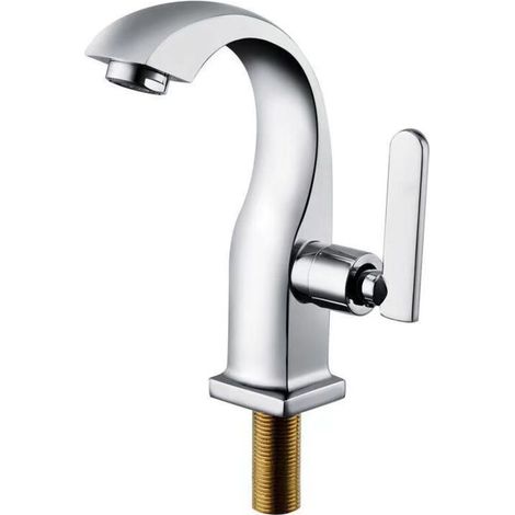 Einhebel-kaltwasserhahn Chrom Bad Waschtisch Messing Einhebel Bassin Hahn Haus Garten Zubehör