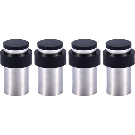 Türstopper 6 Cm Aus Edelstahl Mit Gummi, Türanschlag Für Boden Oder Wand (4er-pack)