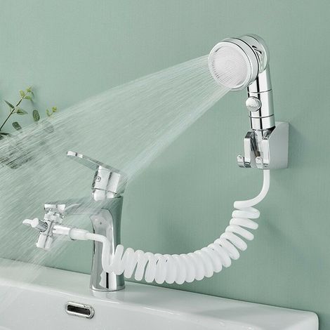 Handduschenset Für Waschbecken, Handbrause Mit 3 Sprühmodi Zum Haarewaschen, Für Badezimmer Und Waschküche