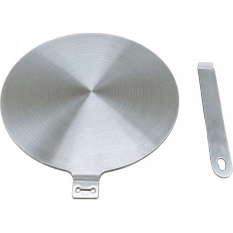 Induktionsadapter, Wärmeverteilerplatte Für Induktionskochfeld Mit Abnehmbarem Griff Und Sockel, 20 Cm