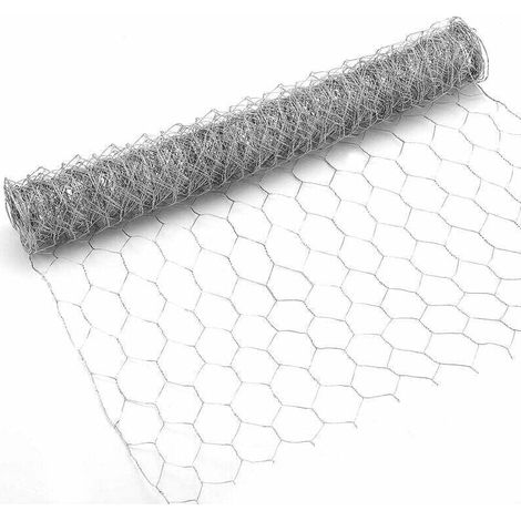 Verzinktes Hexagonales Hühnerdraht-gitter Aus Metall, 0,35 X 4 M (leichte Masche), Für Bastel- Und Gartenprojekte
