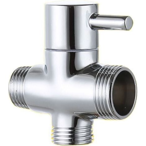 Umstellventil, 20 Mm Und 25 Mm Außengewinde &quot Verchromtes T-stück Aus Messing Für Bad- Und Duscharmaturen, 3-wege-umschaltventil Mit Füllfunktion