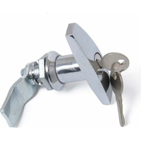 T-griff-schloss Mit Schlüssel, Türschloss Aus Aluminiumlegierung Für Anhänger, T-griff-verriegelung, Universelles T-griff-schloss Für Wohnwagen Und Wohnmobile, Silber