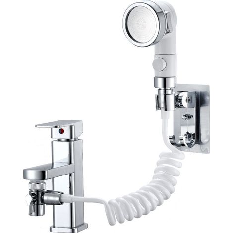 Handbrause Für Waschtisch, Verstellbares Duschset Für Badarmatur - Handbrause Mit Schnellanschluss, Abnehmbarem Schlauch, Handbrause Zum Haarewaschen, Baden Von Tieren