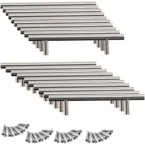 20 Stück Griff Für Küchentüren, Schrankgriff Aus Edelstahl (96 Mm (lochabstand))