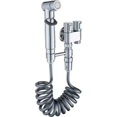 Douche Hygiénique Pour Wc, Robinet De Bidet En Acier Inoxydable Pour Wc, Douchette De Bidet Avec Jet D'Eau, Robinet De Toilette Avec Flexible De Bidet