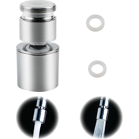 360° Schwenkbarer Wasserhahn-aerator M22/m24 Perlator 2 Modi Einstellbarer Multifunktionaler Küchen- Und Badarmatur-sprühkopf