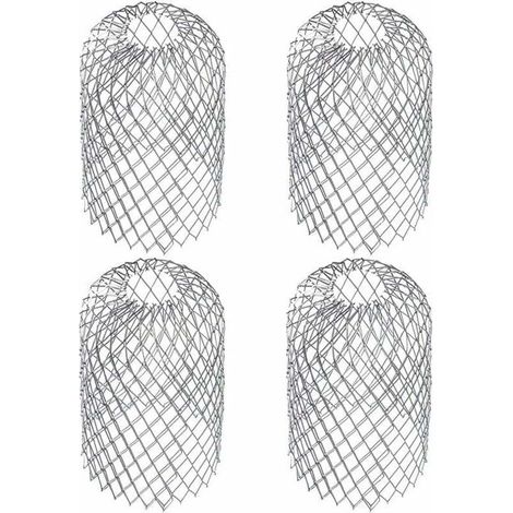 4er-pack Dachrinnenschutzgitter, Laubfilter Aus Maschendraht, Edelstahl-dachrinnenabdeckung 8x17cm Für Ca.