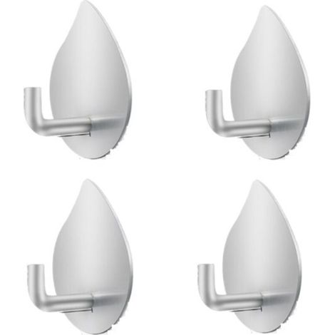 4 Stück Klebehaken Wandhaken Selbstklebend Edelstahl Haken Rostfrei Wasserdicht Ohne Bohren Für Schlafzimmer Bad