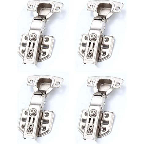 4 Stück Schranktürscharniere, Scharniere Mit Hydraulischem Dämpfer Für Automatisches Schließen
