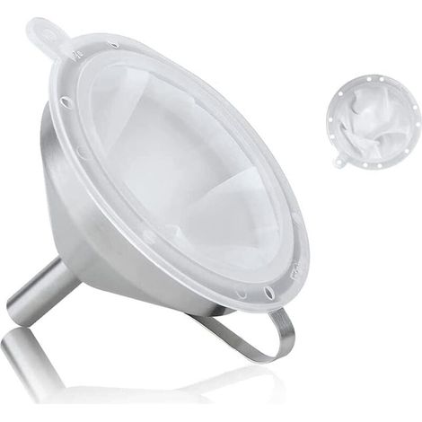 Edelstahl-trichter 5 Zoll / 13 Cm Küchen-trichter Mit Griff Und Sieb, 200 Mesh Für Das Umfüllen Von Flüssigen Zutaten Jam