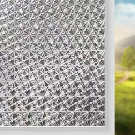 30x200 Cm Elektrostatischer Sichtschutzfilm Für Fenster, Undurchsichtiger Uv-schutz-fensterfolie, Selbstklebende 3d-blickdichte Fensterfolie Für Schlafzimmer, Büro, Küche
