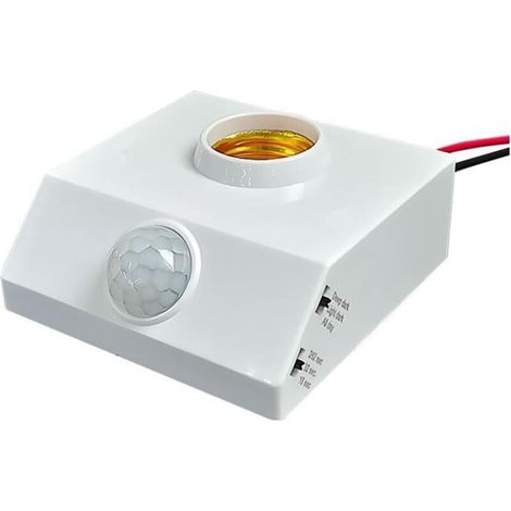 E27 Led-fassung Mit Pir-bewegungsmelder Für Menschen, Infrarot-sensor, Lampenfassung 220v Mit Dimmer