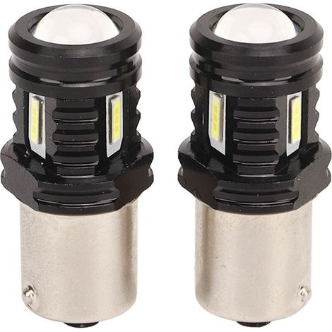 Airshi Rückfahrleuchten-birne, Ba15s 1156 Led Langlebig Schnellkühlung 2 Stück 12–24 V Für Lkw Suv (weißes Licht).