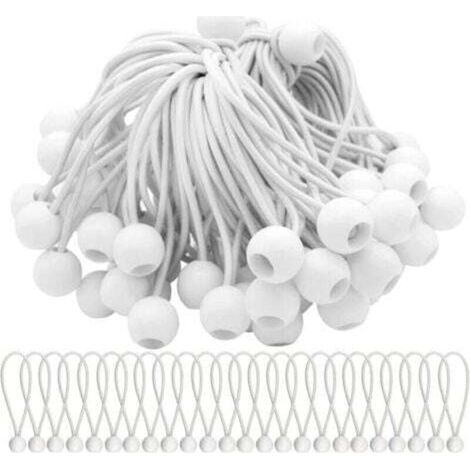 50er-pack Elastische Spanngurte Mit Kugeln, Gummibänder Mit Kugeln Für Pavillons, Zelte, Banner Und Planen