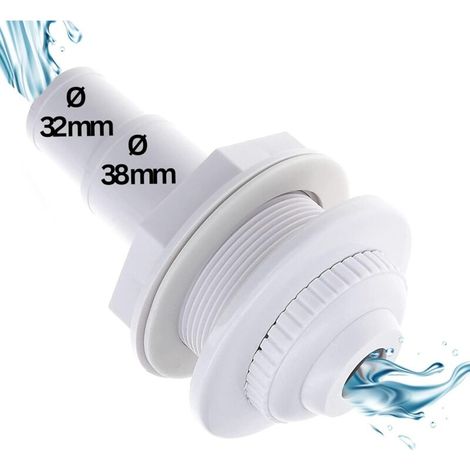 14 Cm Einlaufdüse Einlaufdüse Für Pool Mit 38/32 Mm Schlauchanschluss Standard-pool-einlaufdüse Verstellbare Kopf-einlaufdüse Für Pools 32 Mm Und 38 Mm Schlauchanschluss 14 Cm